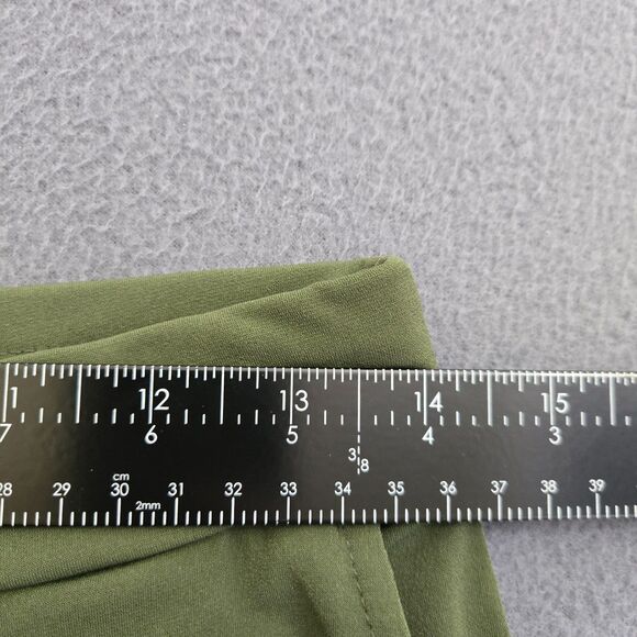 Susan Graver Women XS Green Liquid Knit Pull-on Culotte Pants - Picture 9 of 9